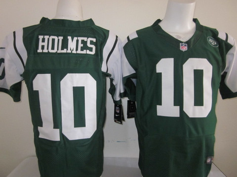 Nike Elite Jersey Green NFL New York Jets 10 Santonio Holmes